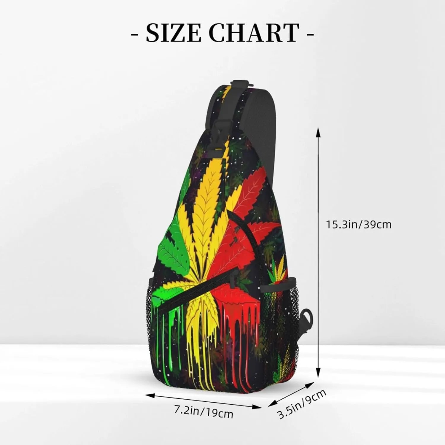 Ugly Christmas Reindeers Snowflakes Crossbody Bags Men Cross Chest Bag Women Adjustable Sling Backpack Shoulder Bag