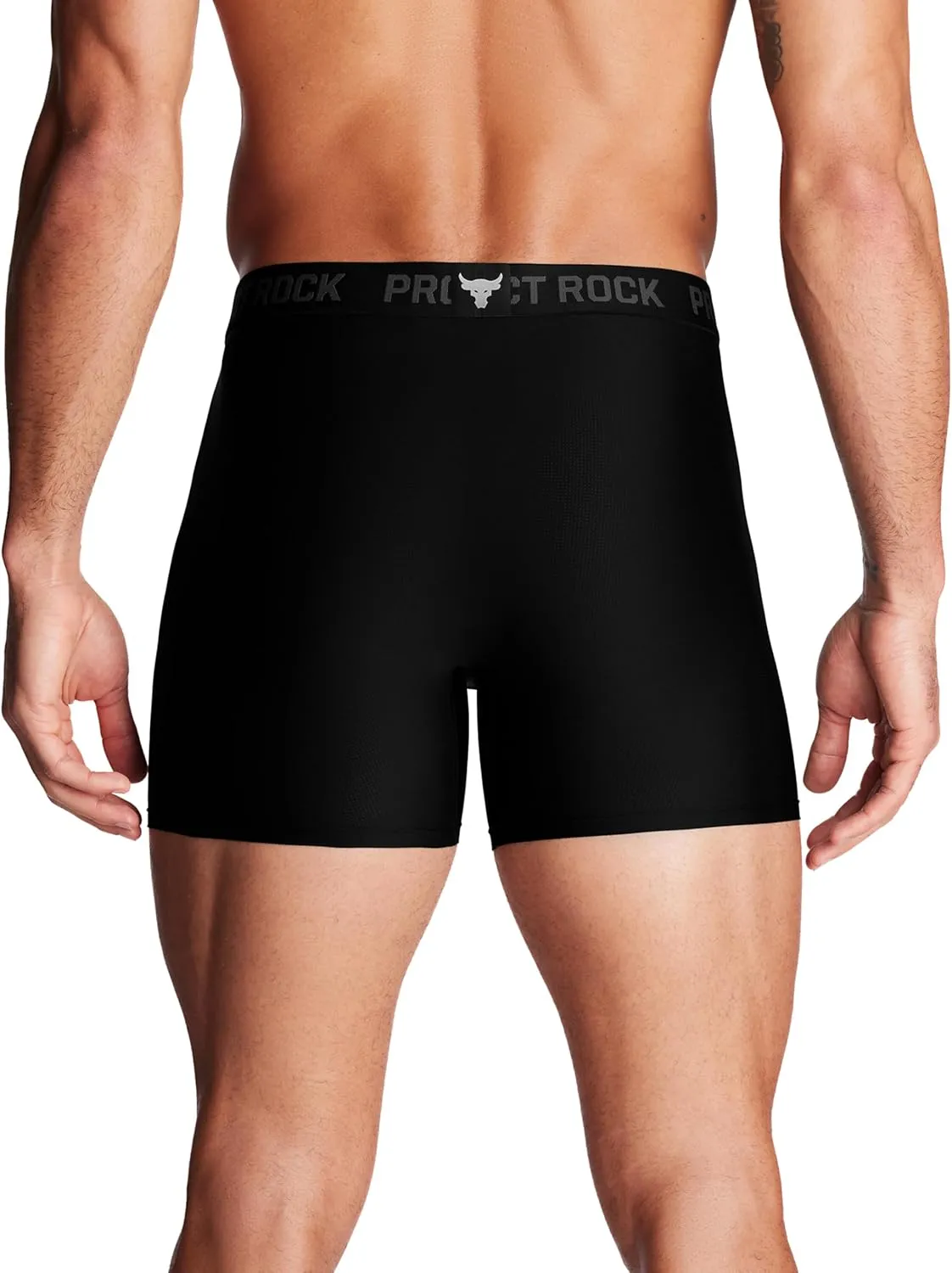 Under Armour Men's Project Rock Performance Tech Mesh Boxerjock Brief, 5" Inseam, 2-Pack