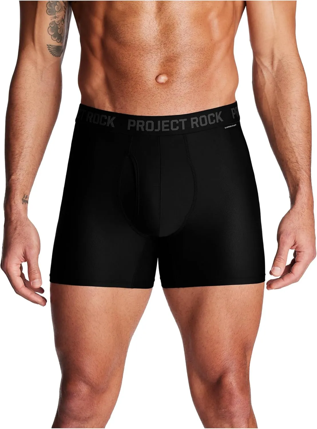 Under Armour Men's Project Rock Performance Tech Mesh Boxerjock Brief, 5" Inseam, 2-Pack
