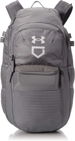 Under Armour mens Yard Baseball Backpack , Steel (035)/White , One Size