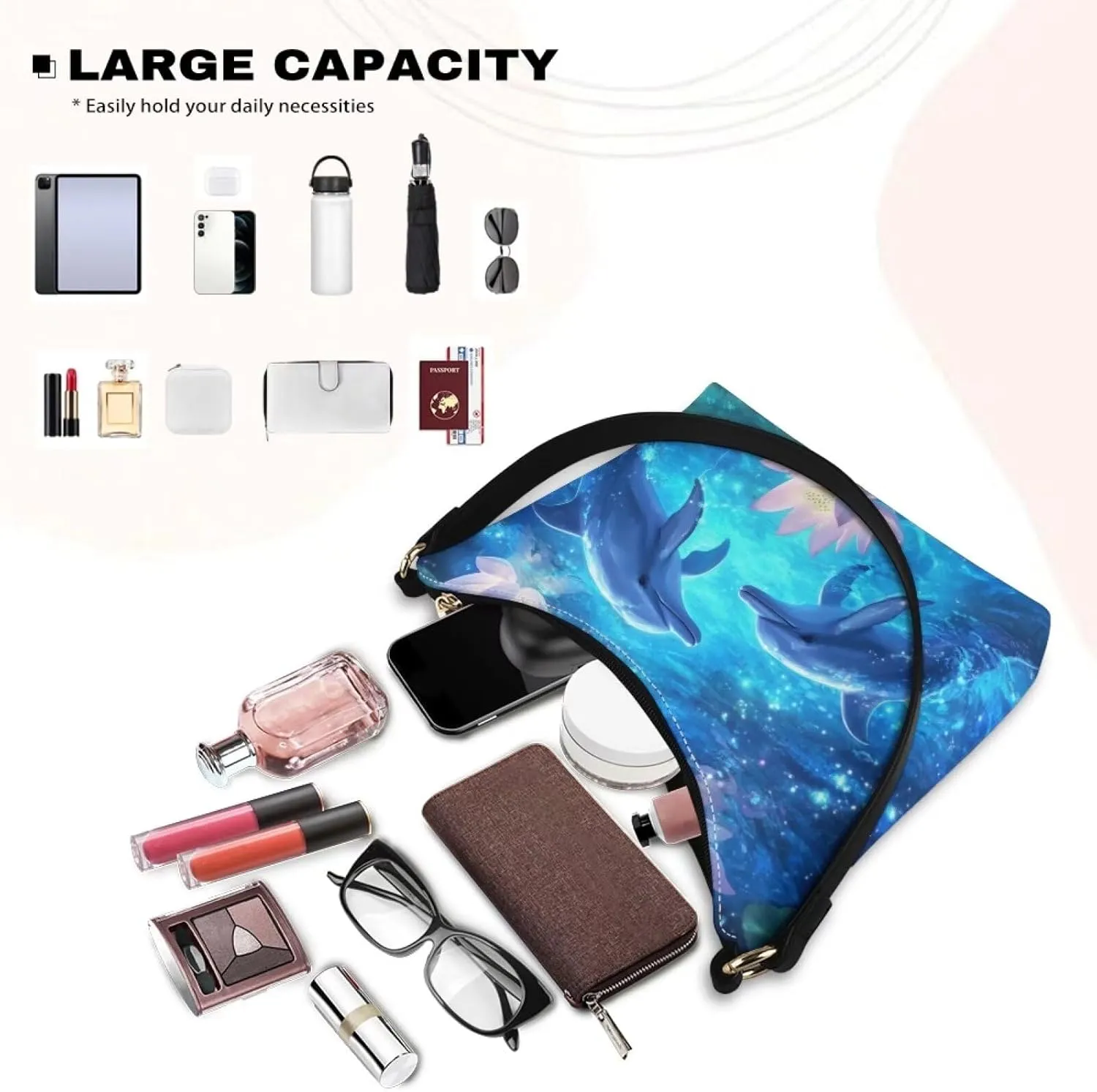 Underarm Shoulder Bag for Women Handbag with Zipper Fashion Top Handle Bag Work Travel Wallet Purse