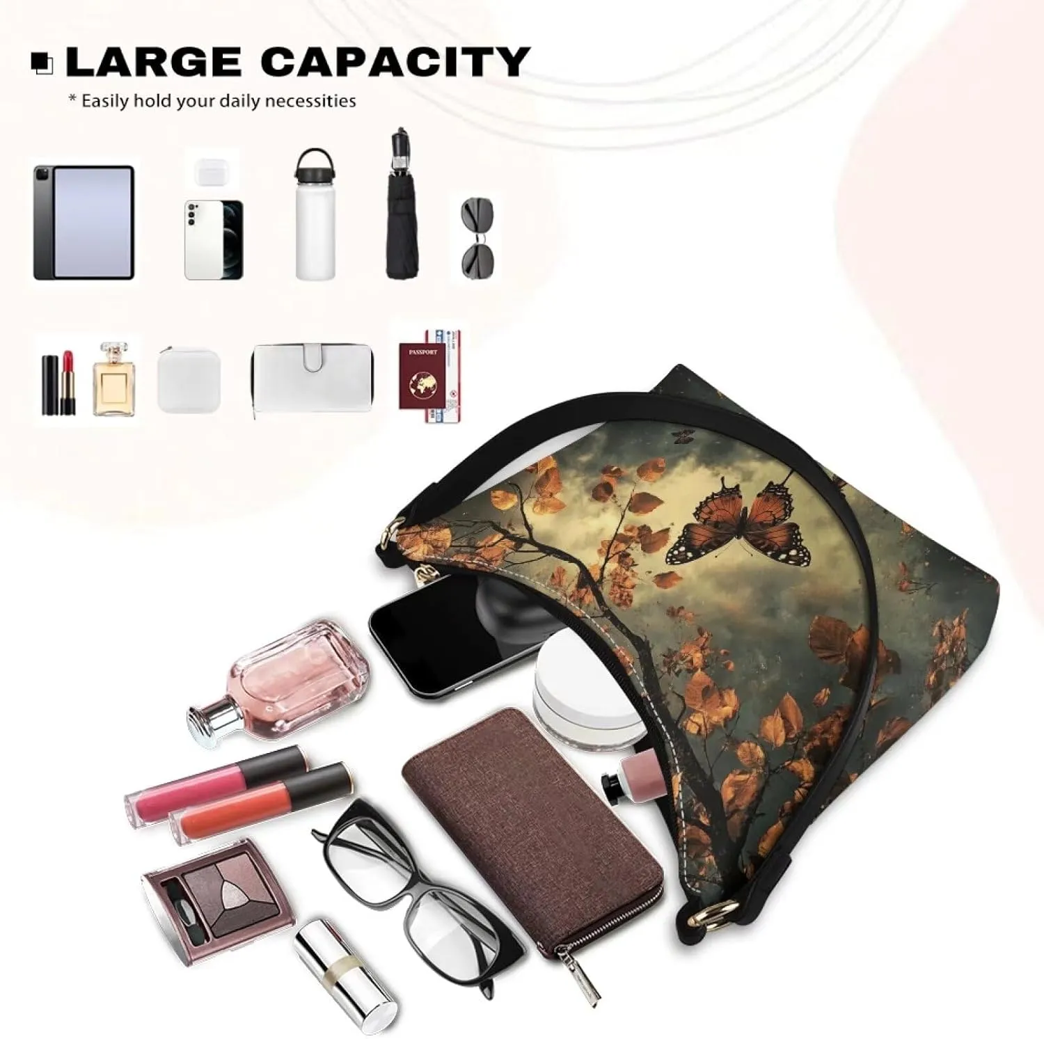 Underarm Shoulder Bag for Women Handbag with Zipper Fashion Top Handle Bag Work Travel Wallet Purse