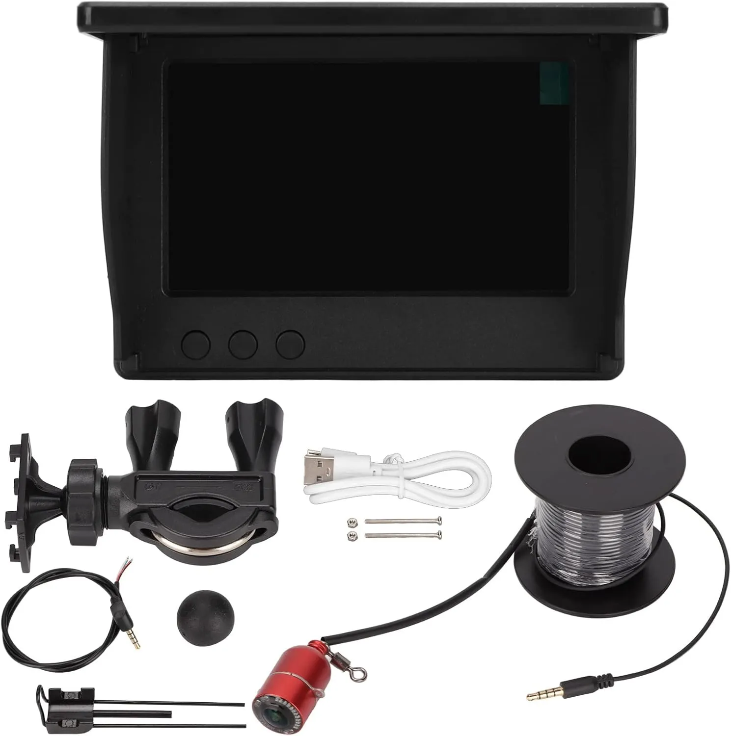 Underwater Fishing Camera Portable Video Fish Finder Underwater Fishing Camera Kit with 4.3in LCD Monitor IP67 Deep for Sea Ice Lake Boat Fishing