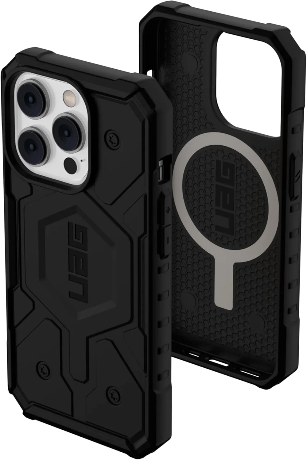 URBAN ARMOR GEAR UAG Designed for iPhone 14 Pro Case Black 6.1" Pathfinder Built-in Magnet Compatible with MagSafe Charging Slim Lightweight Shockproof Dropproof Rugged Protective Cover