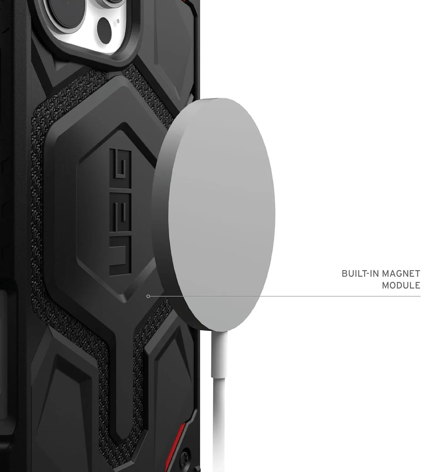 URBAN ARMOR GEAR UAG Designed for iPhone 16 Pro Max Case 6.9" Monarch Pro - Compatible with MagSafe Charging Rugged Heavy Duty Shockproof Anti-Slip Military Grade Protective Cover, Kevlar Black