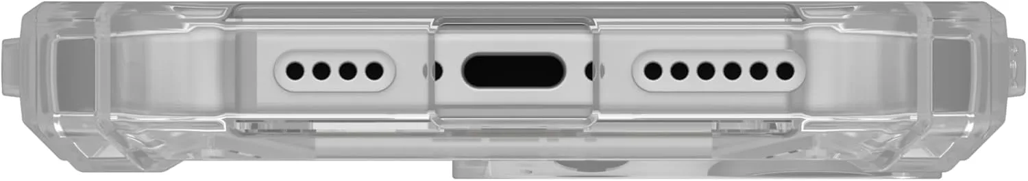 URBAN ARMOR GEAR UAG Designed for iPhone 16 Pro Max Case 6.9" Plasma XTE Clear/Titanium, Compatible with MagSafe Charging Rugged Shockproof Anti-Slip Military Grade Protective Cover with Kickstand