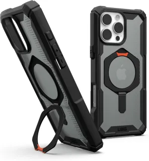 URBAN ARMOR GEAR UAG Designed for iPhone 16 Pro Max Case 6.9" Plasma XTE - Compatible with MagSafe Charging & Kickstand Rugged Shockproof Anti-Slip Military Grade Protective Cover, Black/Orange