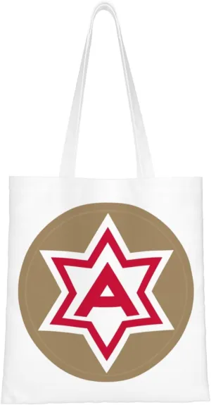 Us Army 6Th Army Ssi Ww2 Tote Bag for Women Canvas Shopping Bags Reusable Large Capacity Casual Shoulder Handbags Grocery Bags DIY Gift Bags