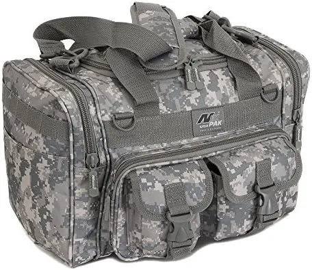 USA TF115 Small 15" Inch Waterproof Tactical Molle Range Duffel Duffle Bag Hiking 1600 Cu in   Key Ring Carabiner