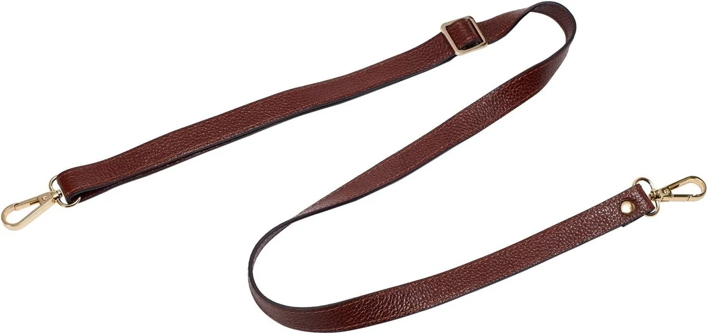 VanEnjoy Full Grain Genuine Leather Adjustable CrossBody Strap Replacement for Bag Purse, 0.7" Wide,26-51" Long