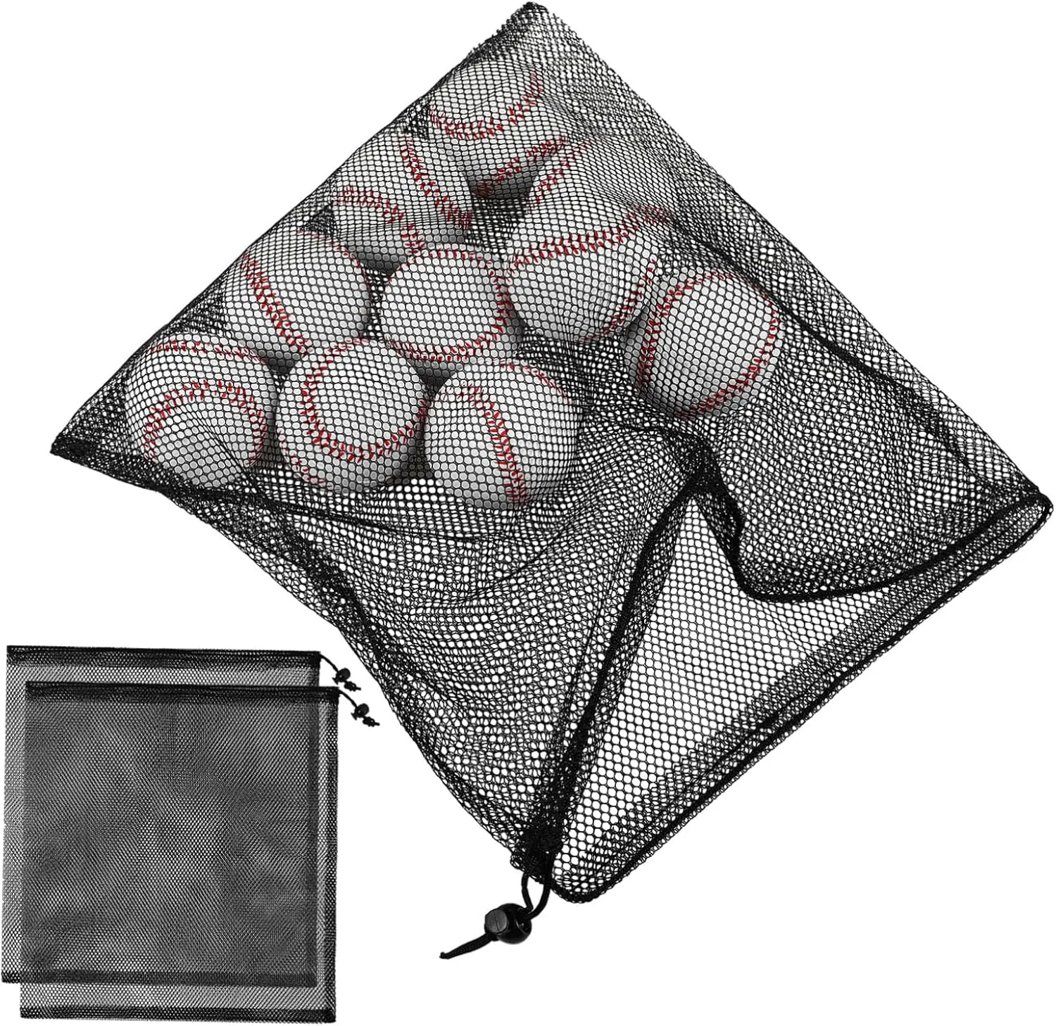 VANZACK Garden Sports Mesh Bag Set Pond Pump Filter Mesh Bag Ball Training Drawstring Storage Pouches Reusable