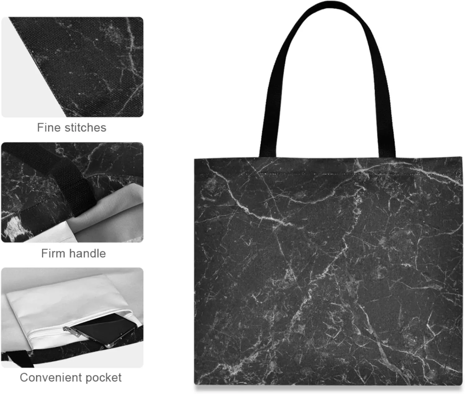 visesunny Canvas Tote Bag Shoulder Bag Shopping Casual Bag Foldaway Travel Bag Handbags for Women Lady Girl Teens