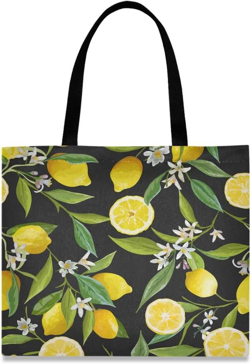 visesunny Large Women Casual Shoulder Bag Handbag Shopping Grocery Canvas Bag
