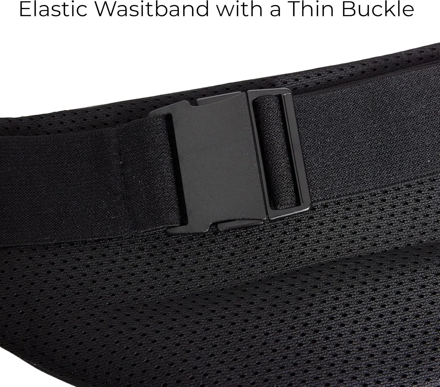 Vooray Men & Women Active Fanny Pack – Adjustable For Running, Biking & Hiking Matte Black