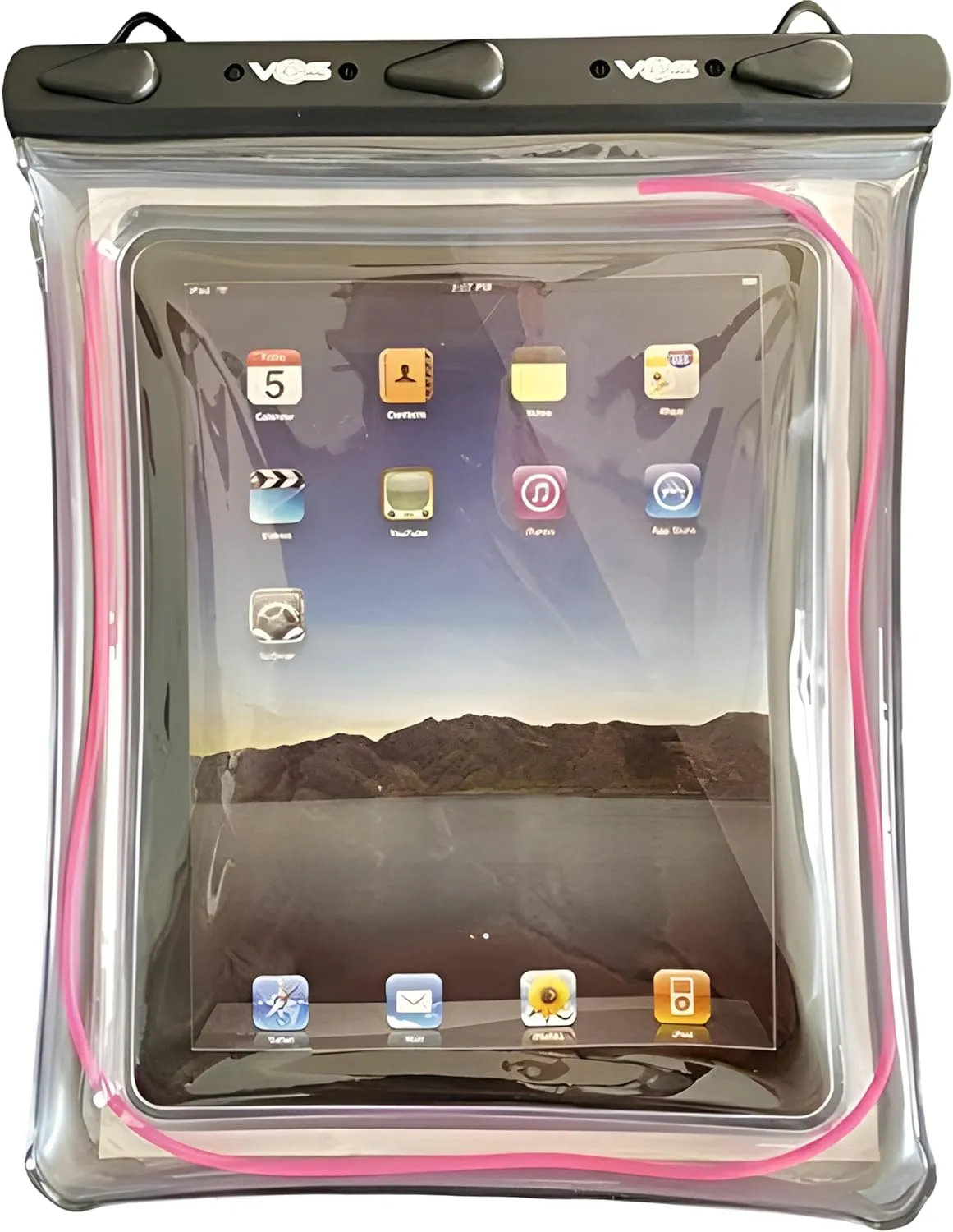 VOS Universal Waterproof Case, Dry Bag Pouch for Tablets up to 11 inch (Pink)