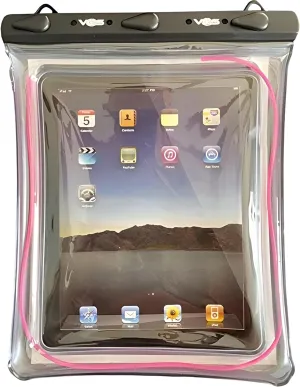 VOS Universal Waterproof Case, Dry Bag Pouch for Tablets up to 11 inch (Pink)