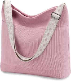 VX VONXURY Crossbody Bag,Lightweight Canvas Shoulder Tote for Women Water Resistant Top Zip Hobo Purse with Adjustable Strap