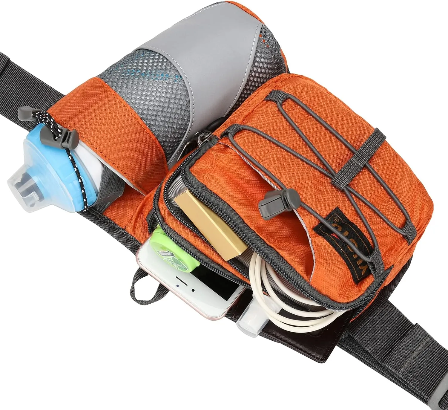 Waist Pack with Water Bottle Holder for Running Walking Hiking Fanny Pack Hydration Belt