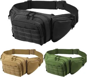 Waist Packs - Camping Waist Bag with 5 Pockets - Multifunctional, Adjustable Strap, Perfect for Sports, Travel, Running, & Camping - All-in-One Organizer, All