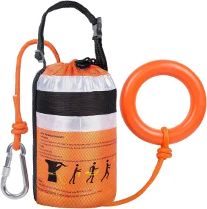 Water Rescue Throw Bag - 3/10 Inch Rope with 50FT /70FT/100FT Length Up to 1900lbs Tensile Strength Throwable Flotation Device - Emergency Safety Equipment for Kayak Raft Boat