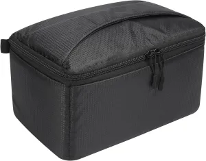 Waterproof Camera Case Bag Insert Partition PaddedAnti-shock Lens Pouch for SLR SLR Canon Nikon Sony Camera Lens and Accessories (Black)