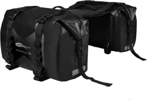 Waterproof Motorcycle Saddlebags - 30L Motorcycle Luggage Bags for Motorbike Travel - Motorcycle Panniers Bags - Detachable Bag for Scooter, Honda, Suzuki, Yamaha (Black, 2 Pack)