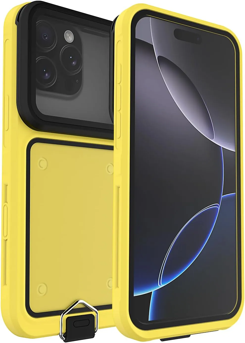 Waterproof Phone Case,Universal Self-Check Function Pouch Dry Bag,Underwater Photo & Video Protective Housing,Pool Beach Travel Essentials Snorkeling Case (Yellow, 6.7 inches)