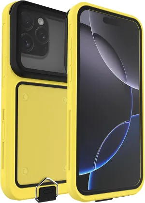 Waterproof Phone Case,Universal Self-Check Function Pouch Dry Bag,Underwater Photo & Video Protective Housing,Pool Beach Travel Essentials Snorkeling Case (Yellow, 6.7 inches)