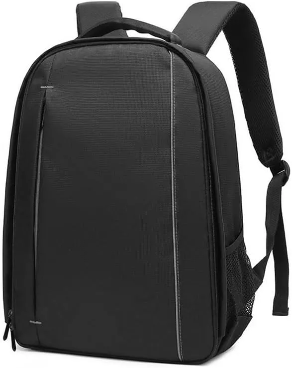 Waterproof SLR/DSLR Camera Backpack Shoulder Bag Travel Case For Canon Nikon Sony Digital Lens (Large, Grey)