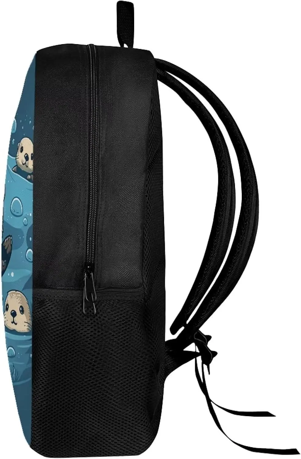 WELLFLYHOM Sea Otter Backpack for School Girl Bookbag Middle High School Bag Elementary Kids Boy Schoolbag Back to School Supplies Back Pack Purse Child Students Travel Bag Knapsack for Daycare