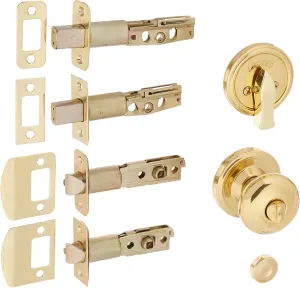 Weslock 01300--I3SL20 Lexington 1300 Series Entry Handle, Polished Brass