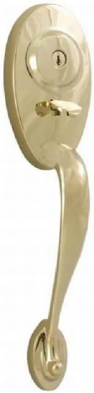 Weslock 01445-B--0020 Lexington 1400 Series Dummy Entry Handle, Polished Brass