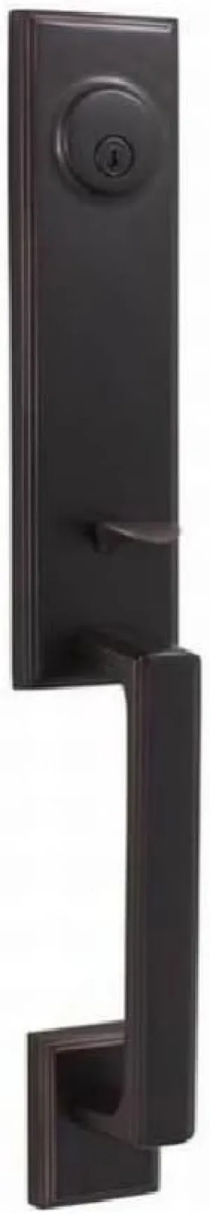 Weslock 06681-1--002D Woodward I Exterior Entry Handle, Oil-Rubbed Bronze