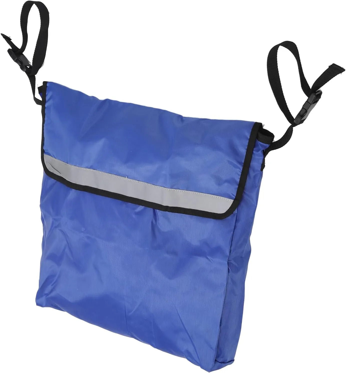 Wheelchair Bag Adjustable Shoulder Strap Large Capacity Storage Wheelchair Carry Pack for Outdoor (Blue)