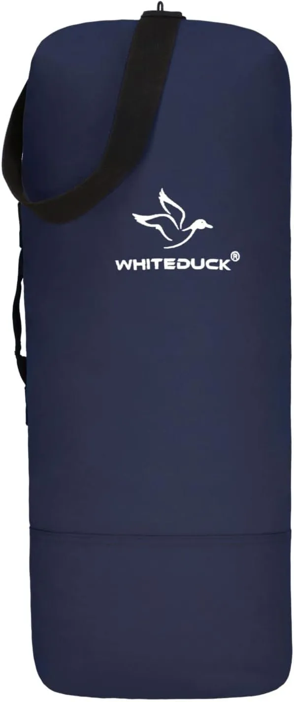 WHITEDUCK G.I Top Load Military Rucksack Style Double Strap Duffel Bag Heavy Duty and Water Resistant- Gym, Sports, Travel, Hiking, Backpacking (21" x 37", Navy)