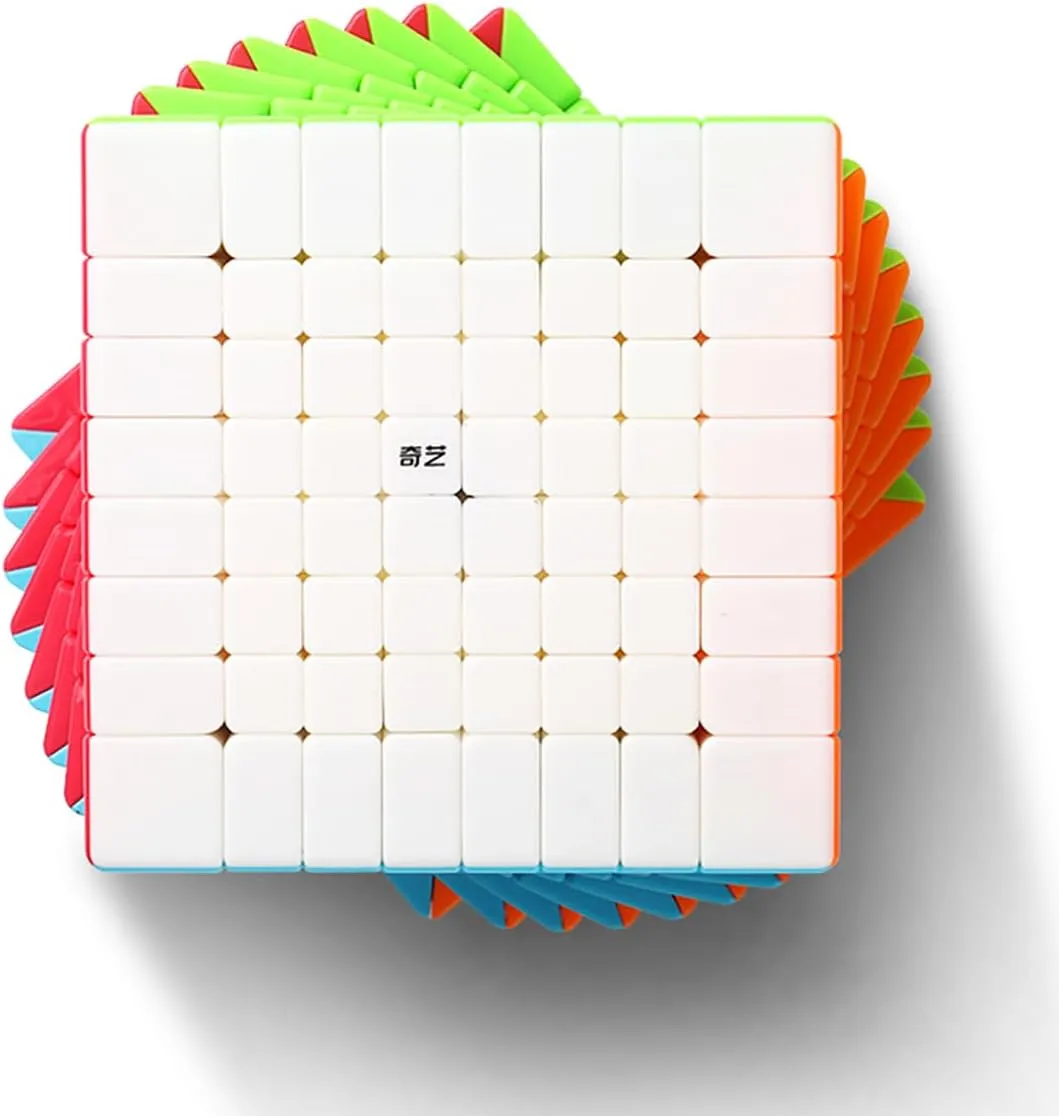 Willking Qiyi 8x8 Speed Cube Stickerless 70mm Qy Toys 8x8x8 Magic Puzzle Cube (2021 Version)