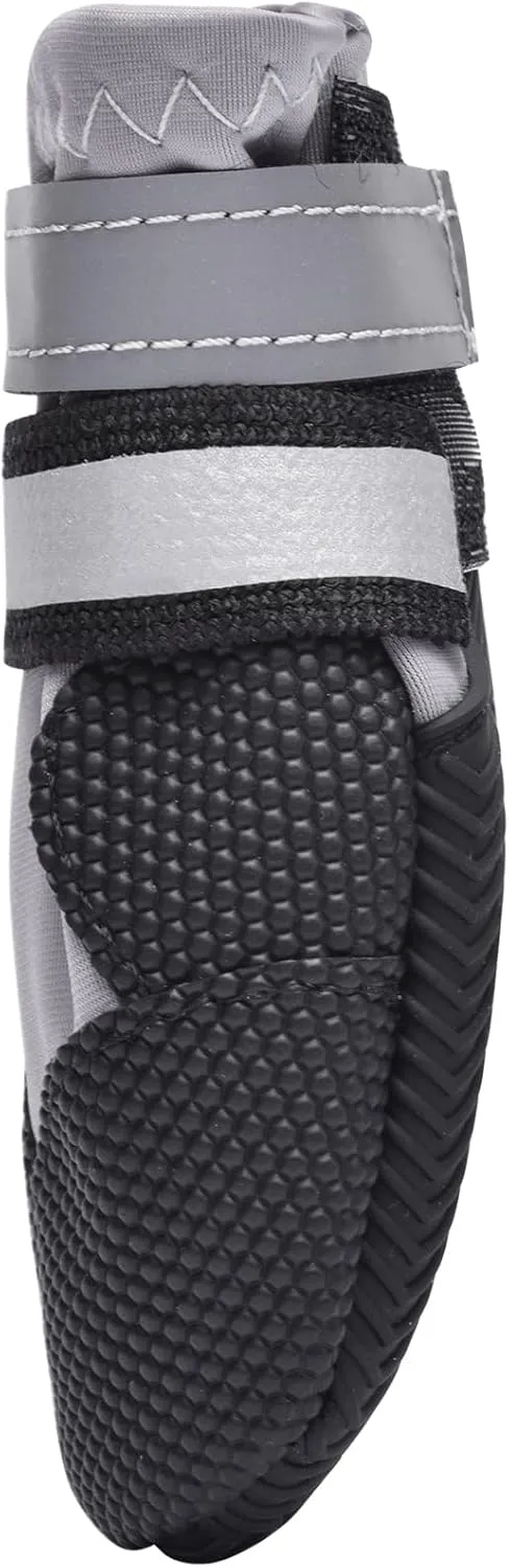 Winter Snow Dog Boots Neoprene Nonslip Rubber Sole Dog Shoes for Medium Large Dogs (Pack of 4)