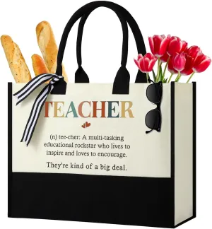 Women Canvas Tote Bag, Gifts for Her Birthday, Mother's Day, Valentine’s Day, Christmas, Thanksgiving or Retire Gifts