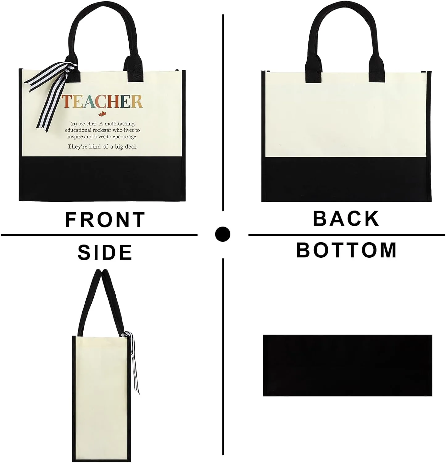 Women Canvas Tote Bag, Gifts for Her Birthday, Mother's Day, Valentine’s Day, Christmas, Thanksgiving or Retire Gifts