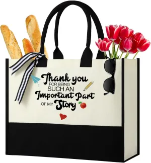 Women Canvas Tote Bag, Gifts for Her Birthday, Mother's Day, Valentine’s Day, Christmas, Thanksgiving or Retire Gifts