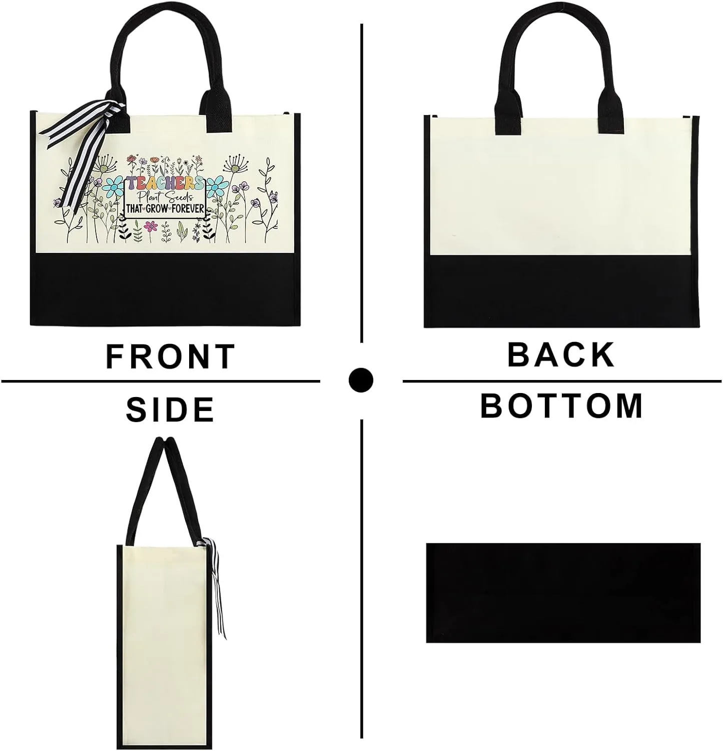 Women Canvas Tote Bag, Gifts for Her Birthday, Mother's Day, Valentine’s Day, Christmas, Thanksgiving or Retire Gifts