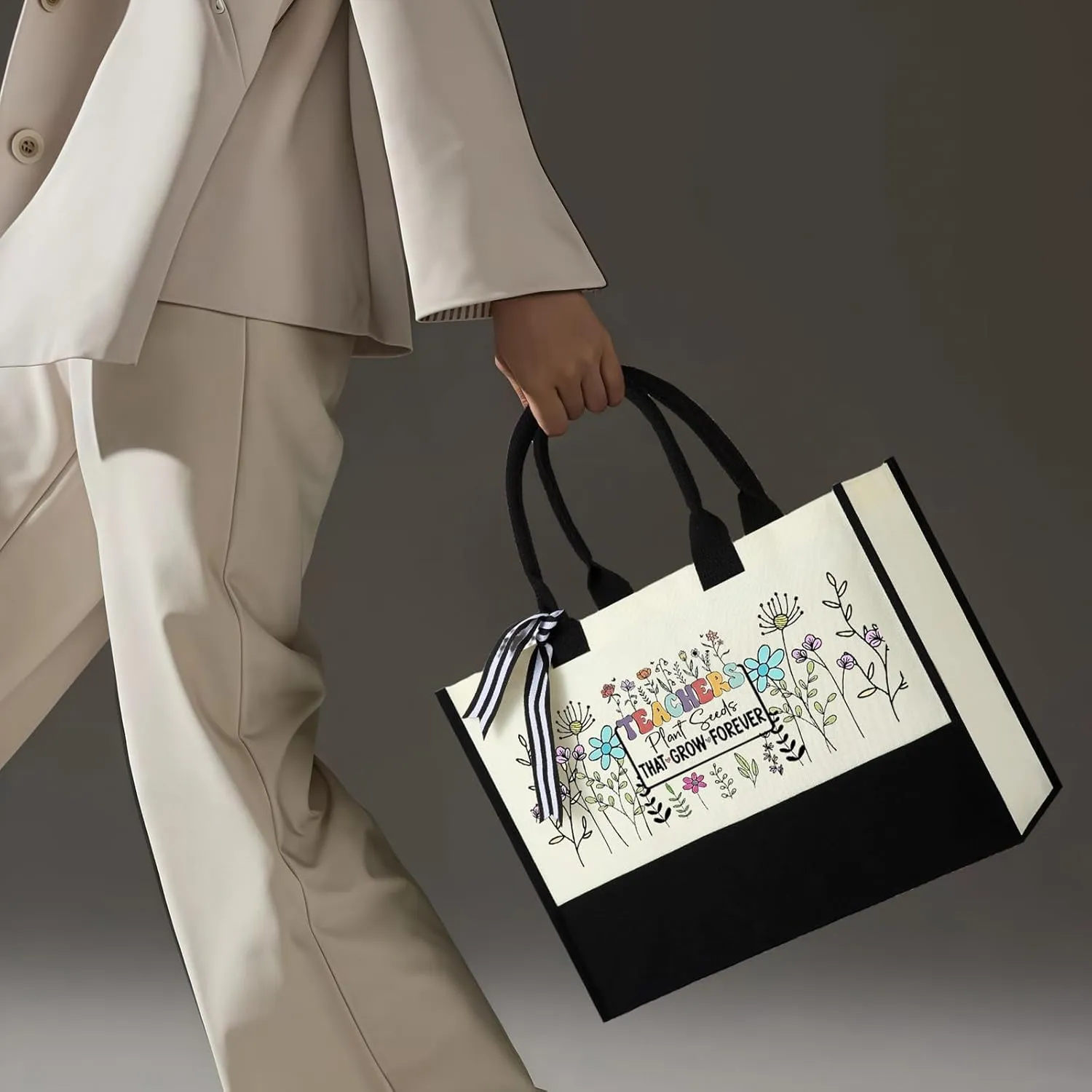 Women Canvas Tote Bag, Gifts for Her Birthday, Mother's Day, Valentine’s Day, Christmas, Thanksgiving or Retire Gifts