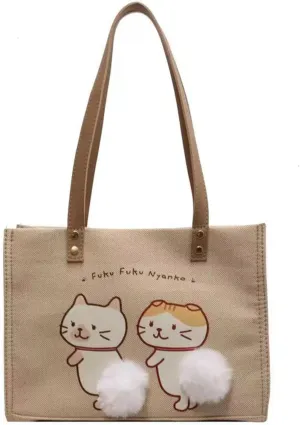 Women Canvas Tote Handbags Casual Shoulder Work Bag Crossbody Top Handle Bag Cross-body Handbags