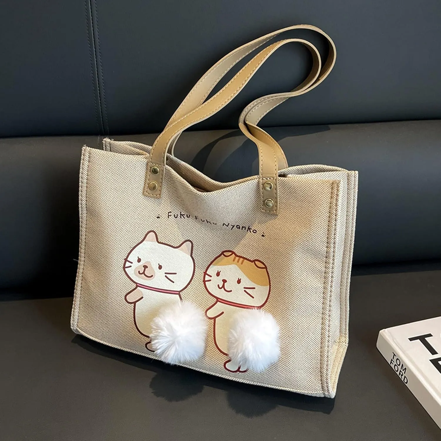 Women Canvas Tote Handbags Casual Shoulder Work Bag Crossbody Top Handle Bag Cross-body Handbags