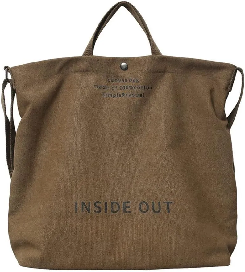 Women Canvas Tote Handbags Casual Shoulder Work Bag Crossbody Top Handle Bag Cross-body Handbags