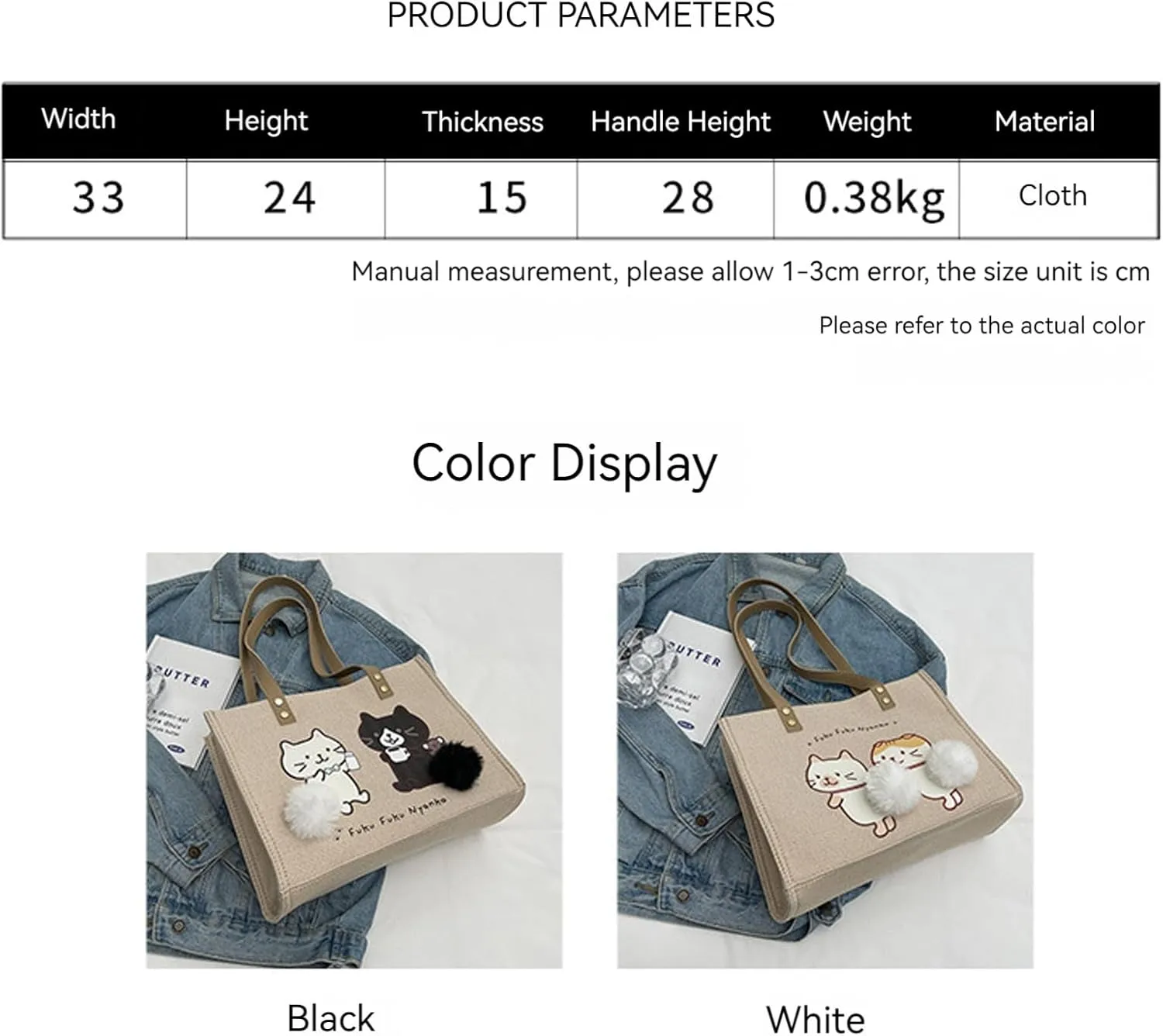 Women Canvas Tote Handbags Casual Shoulder Work Bag Crossbody Top Handle Bag Cross-body Handbags