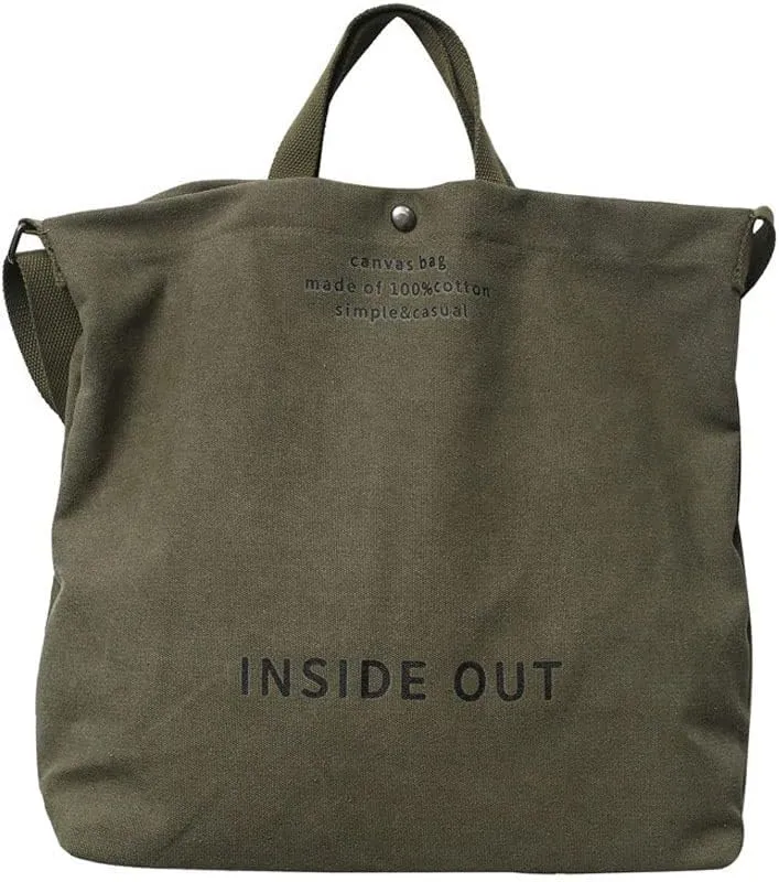 Women Canvas Tote Handbags Casual Shoulder Work Bag Crossbody Top Handle Bag Cross-body Handbags