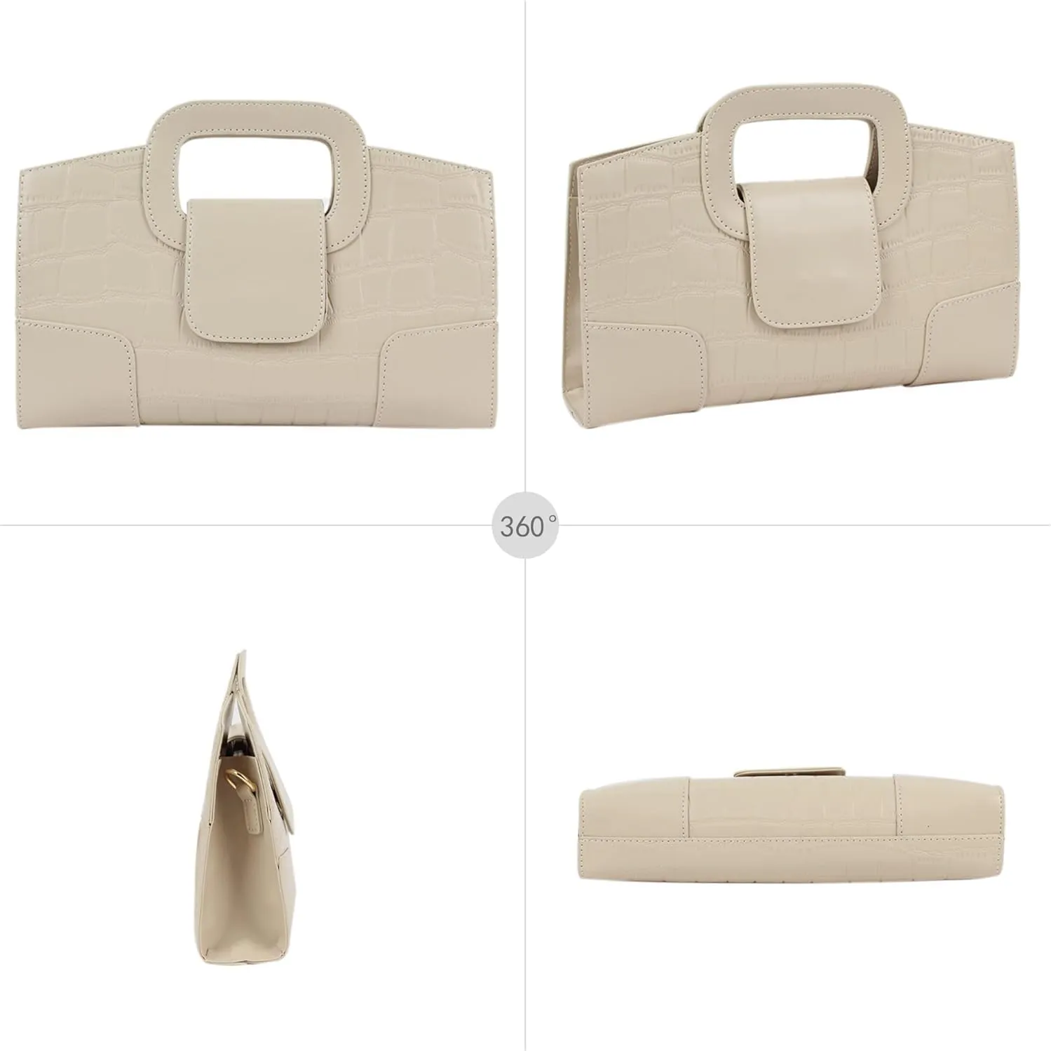 Women Flap Tote Top Handle Satchel Handbags PU Leather Clutch Purse Shoulder Bag