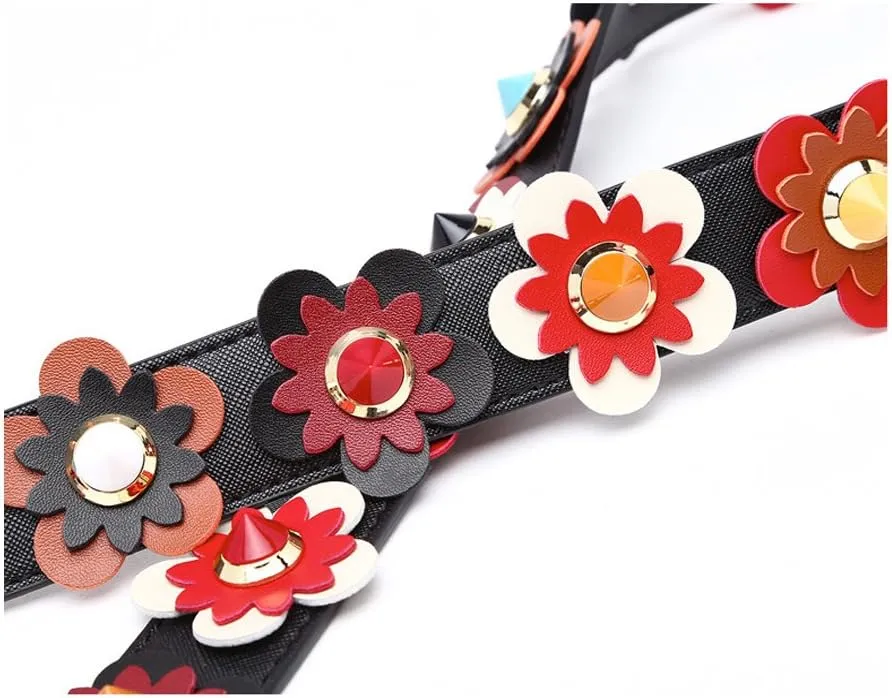 Women Girls Wide Purse Strap Replacement Guitar Style Multicolor Canvas Crossbody Strap for Handbags