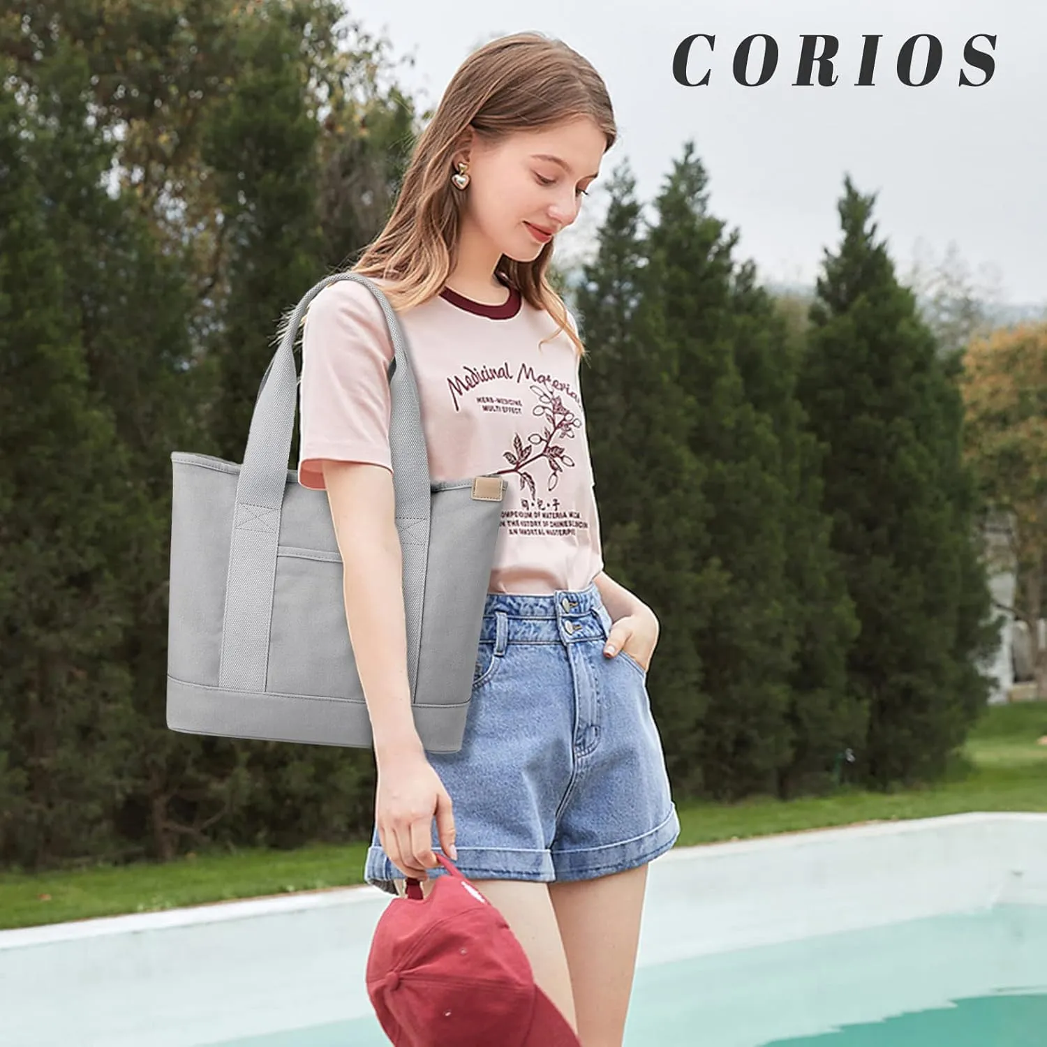 Women Handbag Canvas Tote Bag Lightweight Shoulder Bag
